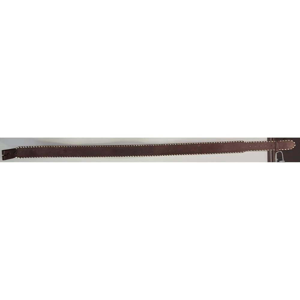 Tooled Leather Belt Women Brown Good LOREN Personalized Western Floral Vintage